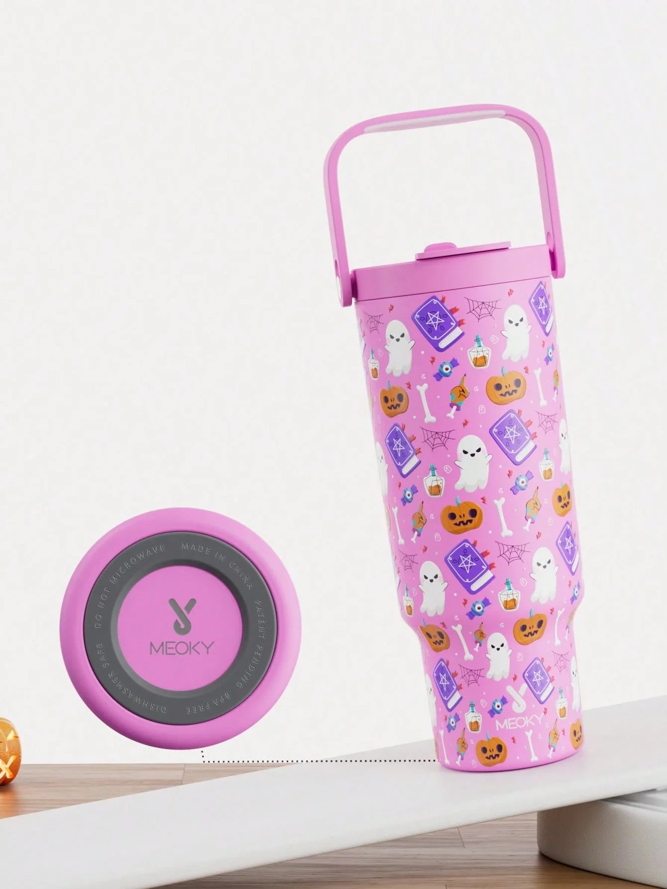 Meoky 40oz Insulated Handle Tumbler