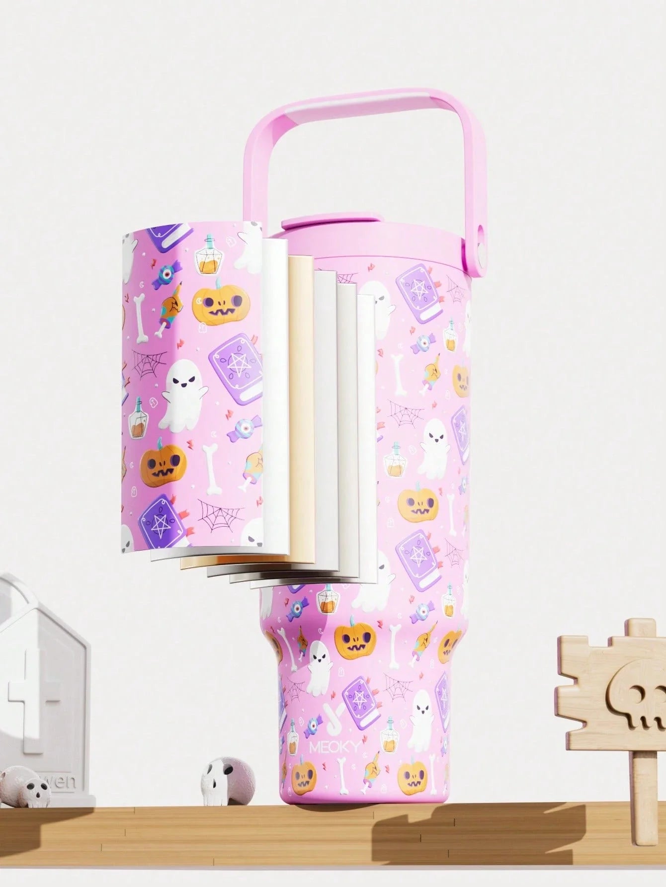 Meoky 40oz Insulated Handle Tumbler