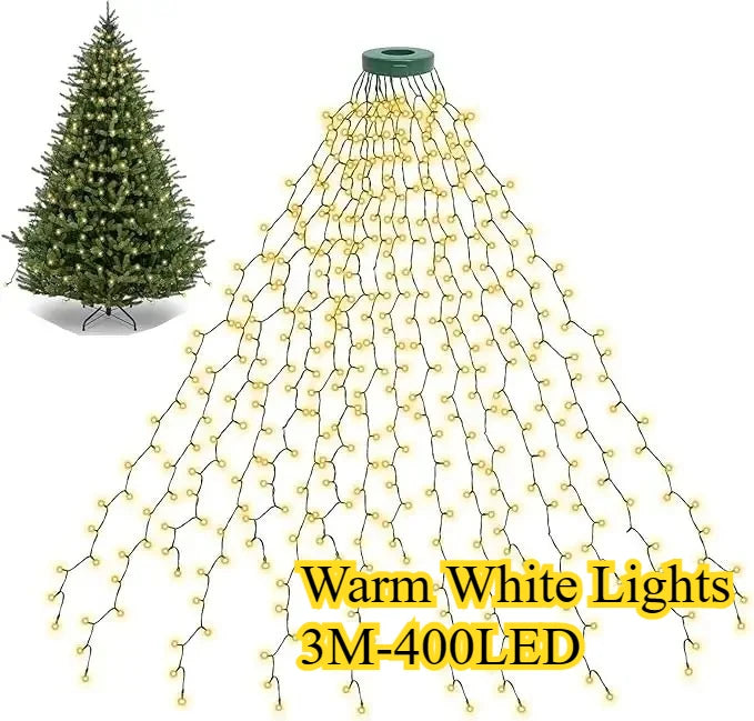 LED Waterfall Christmas String Lights