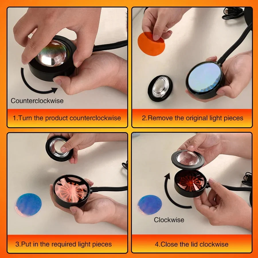 USB LED Sunset Mood Light