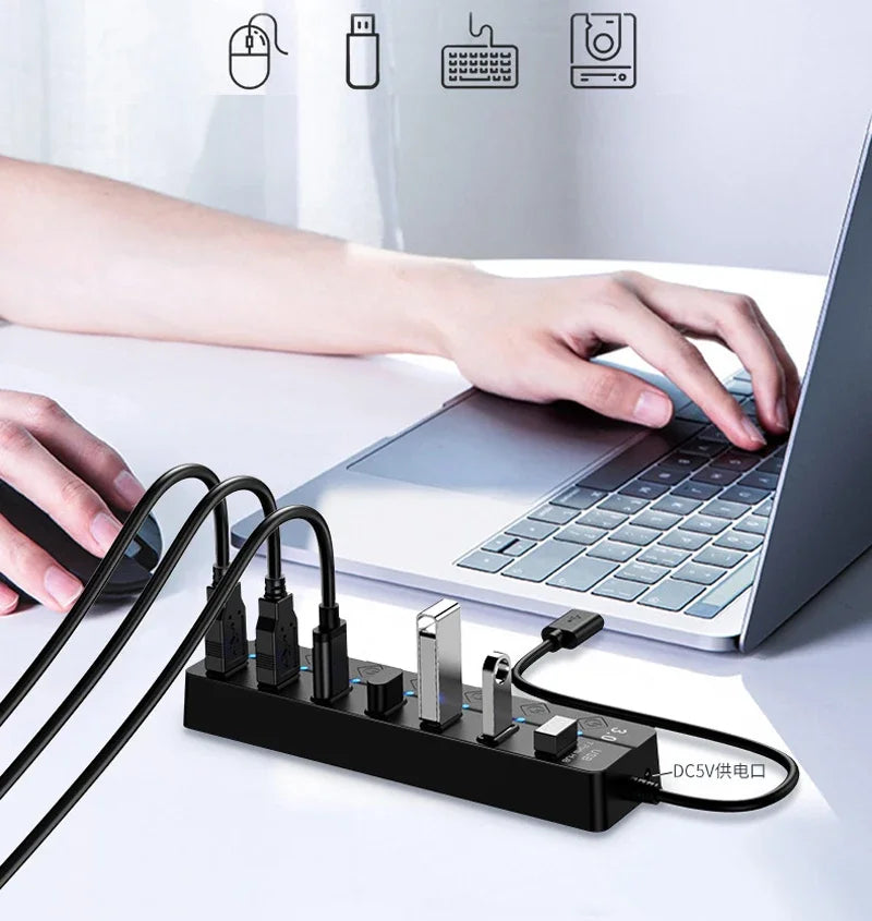 USB 3.0 Hub with Switch