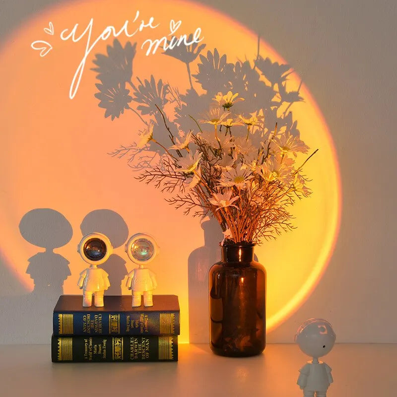 Astronaut Sunset Projection Light