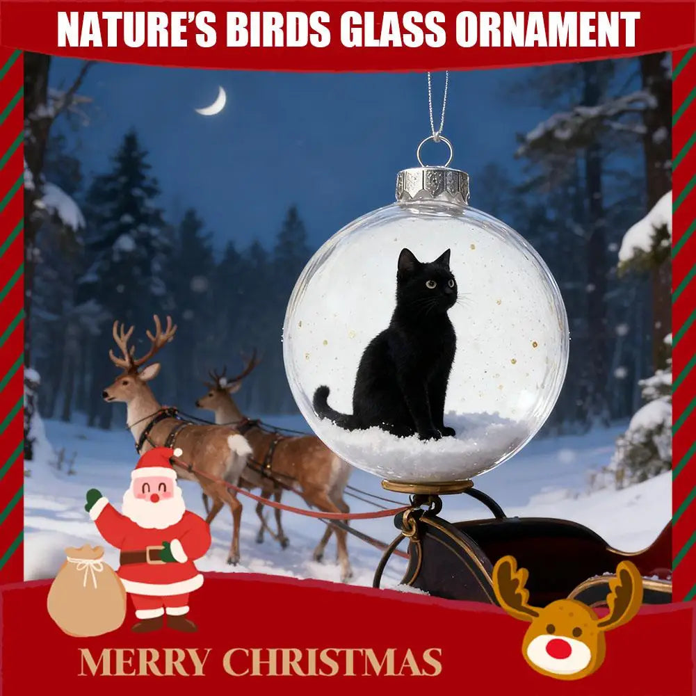 Cute 3D Cat Christmas Ornament