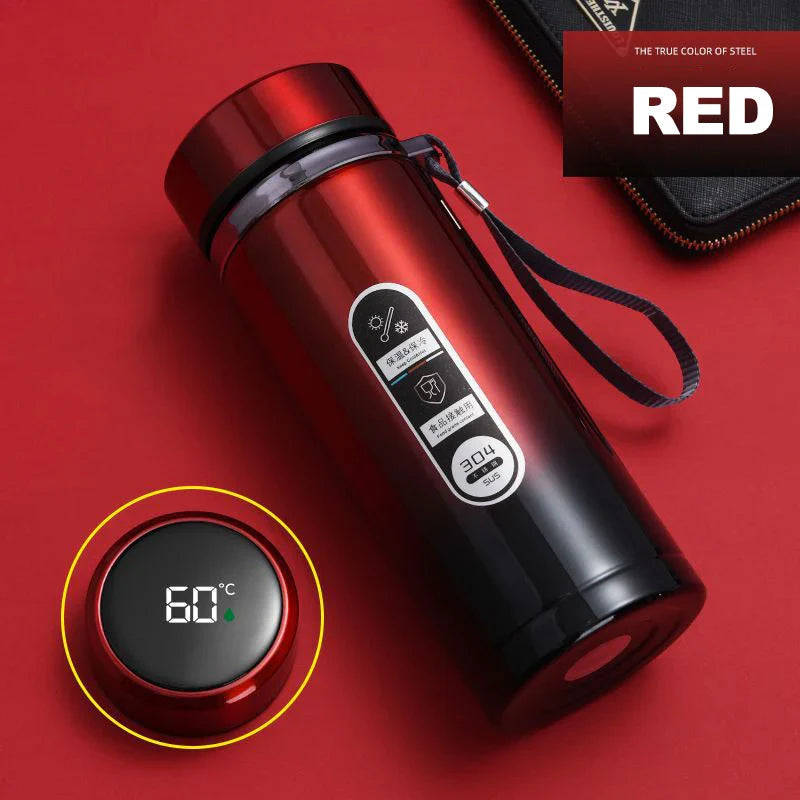 LED Stainless Steel Thermos Bottle