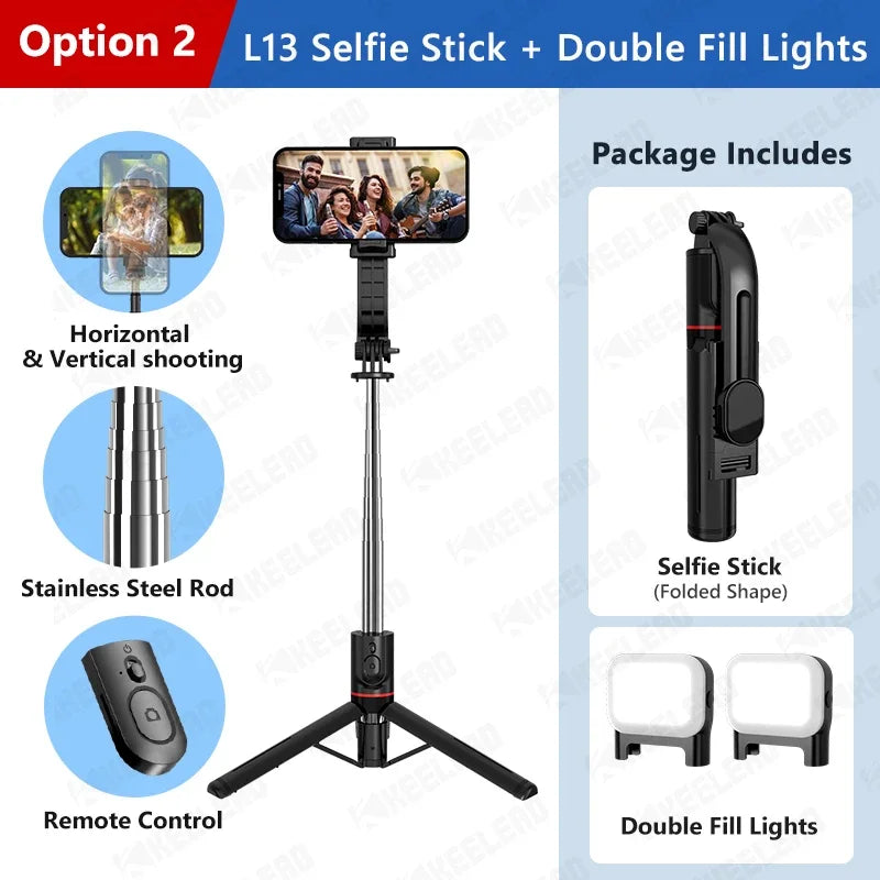 Wireless Bluetooth Selfie Tripod