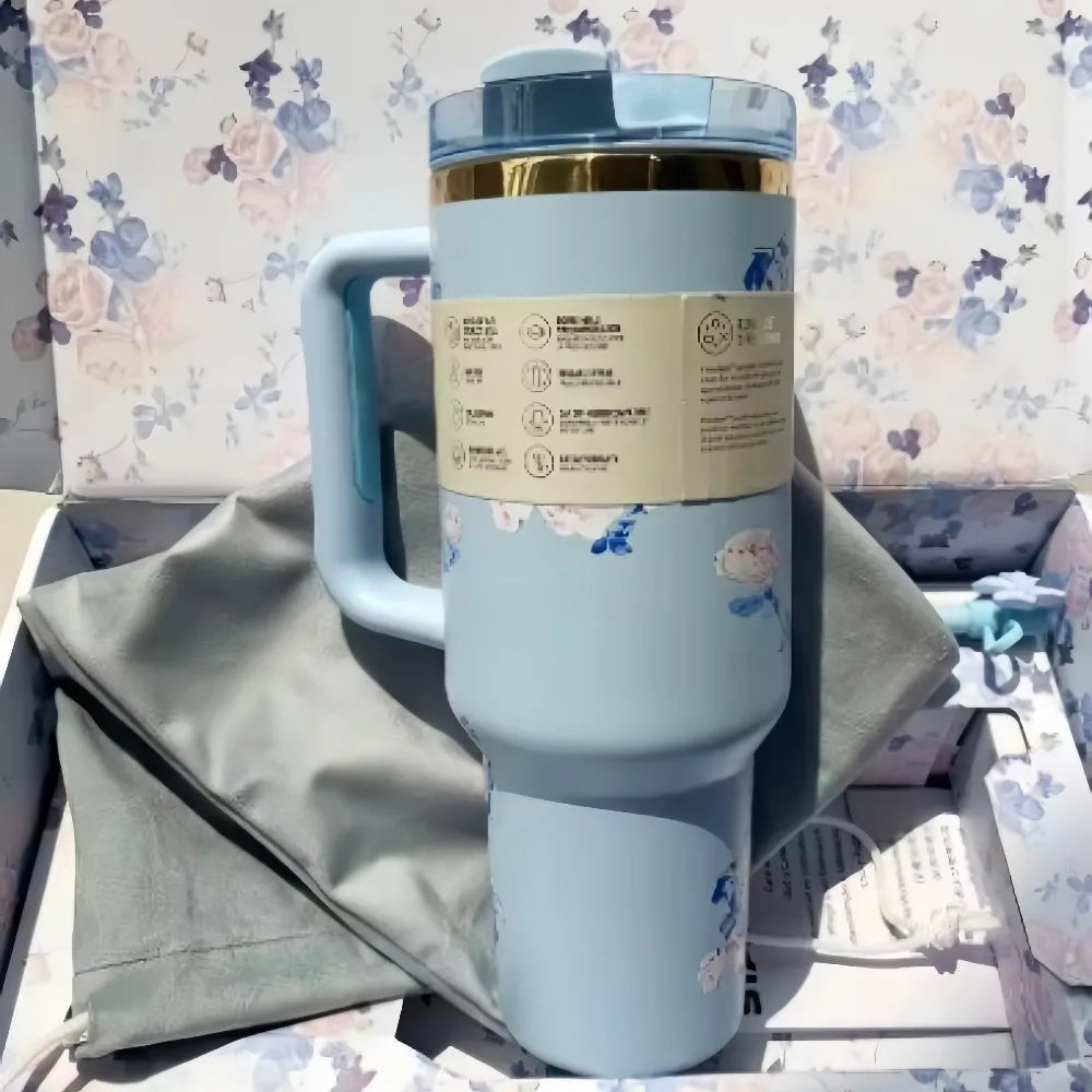 Stanley Style Flat Bottom Tumbler