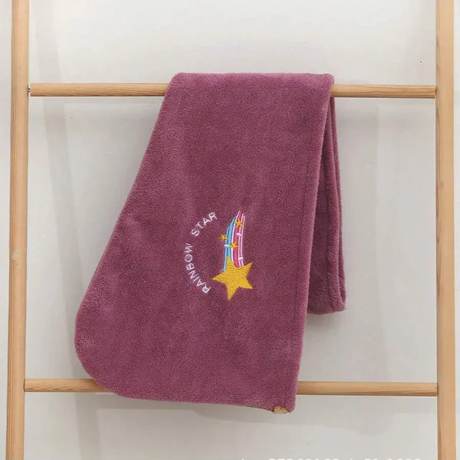 CozyFleece Embroidery Hair Cap