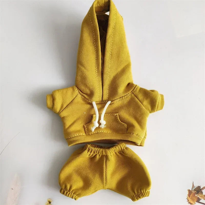 17cm Labubu Hoodie Outfit Set