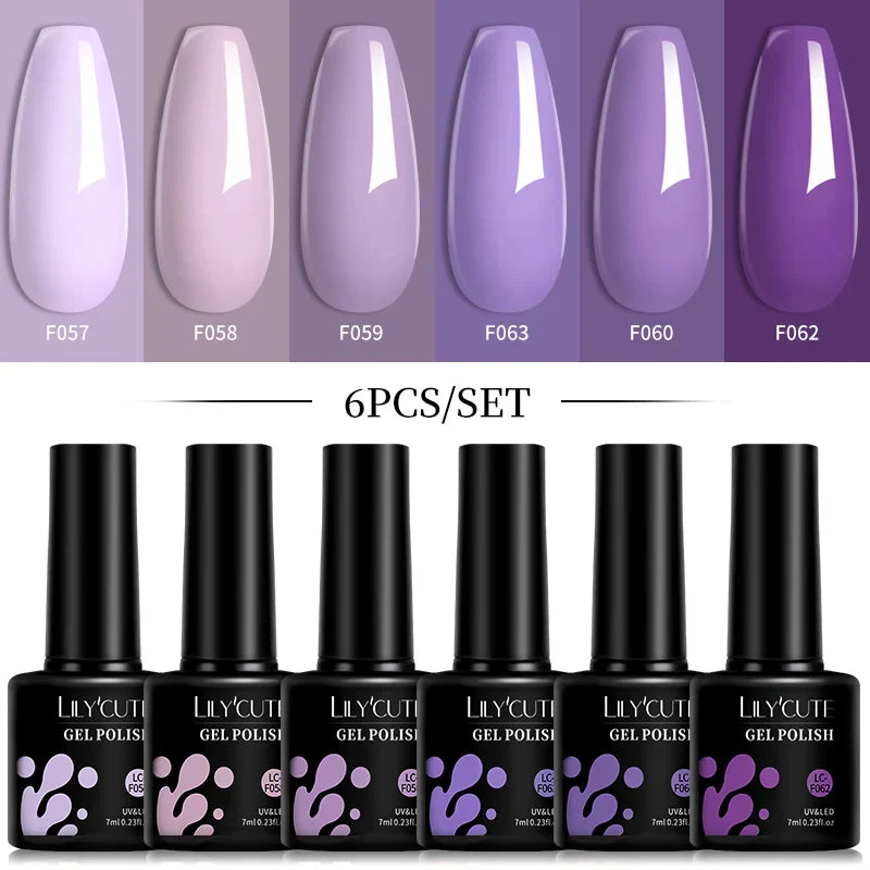 LILYCUTE Gel Nail Polish Set
