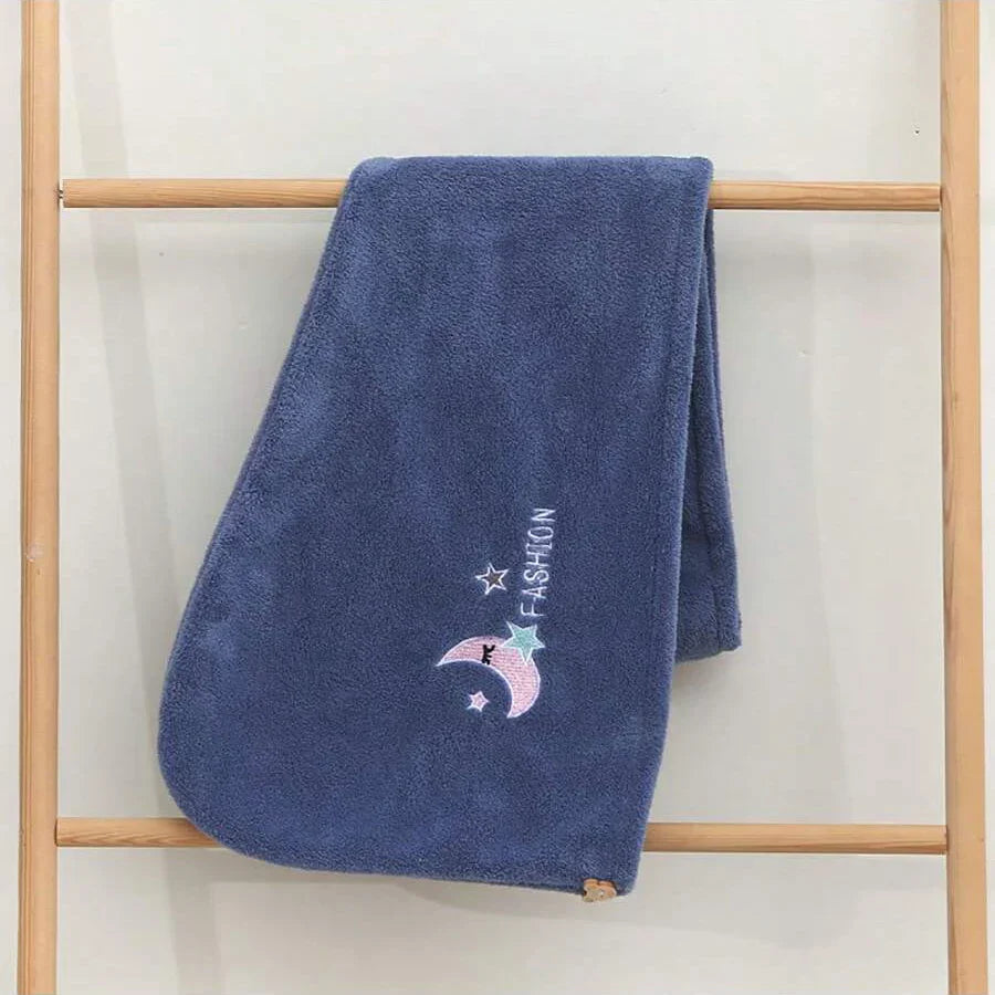 CozyFleece Embroidery Hair Cap