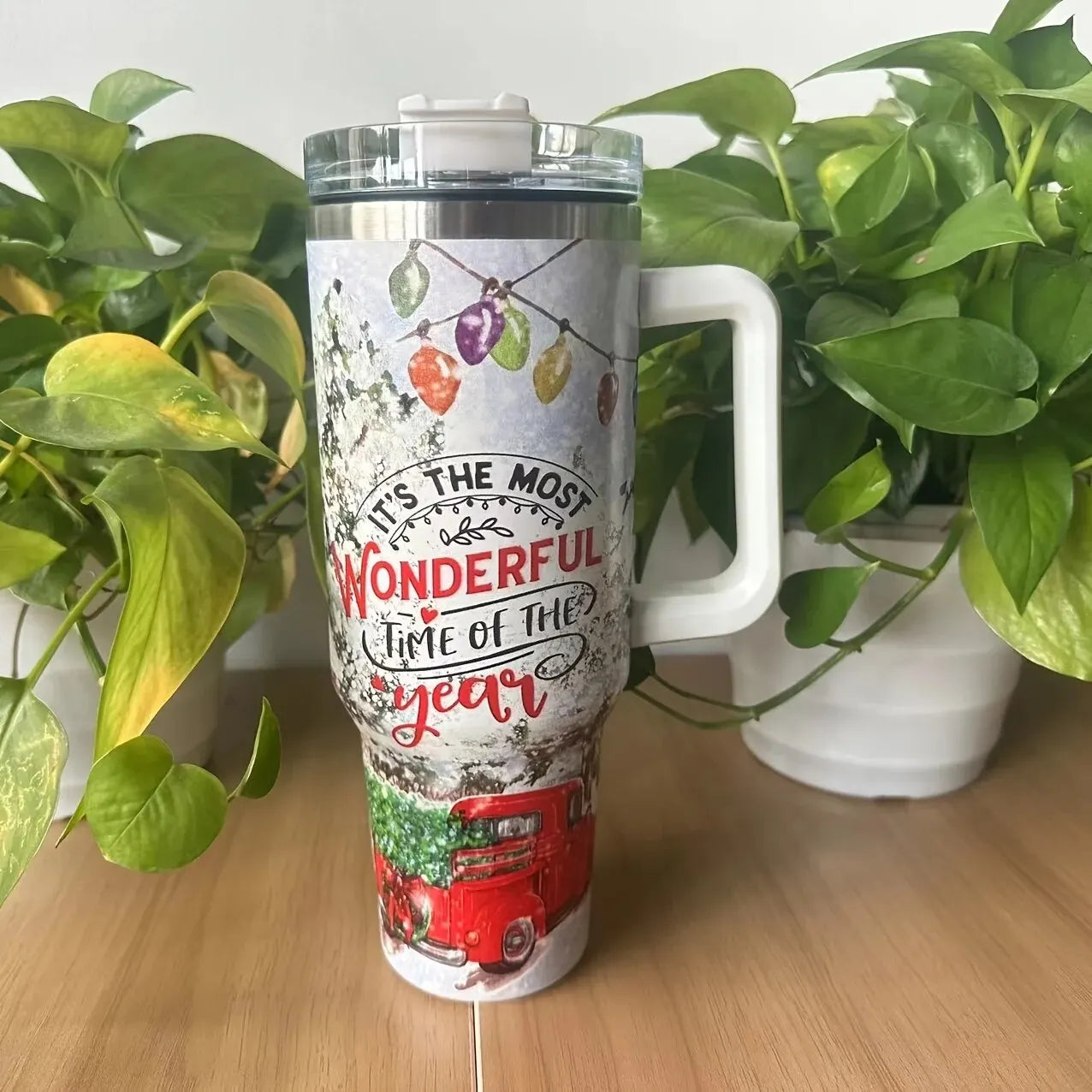 Leopard Print 40oz Coffee Cup