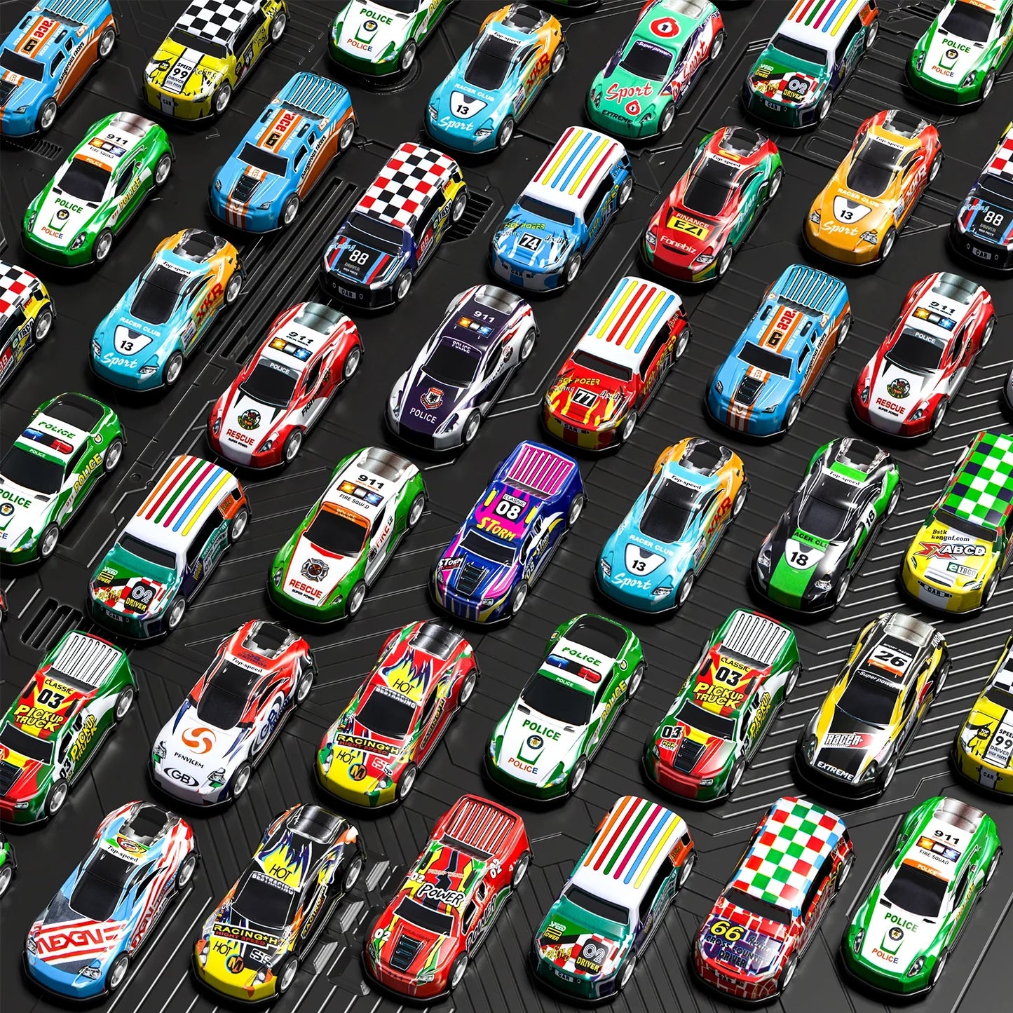 Pull Back Cars Toy Set