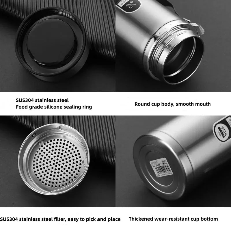 LED Display Stainless Steel Thermos