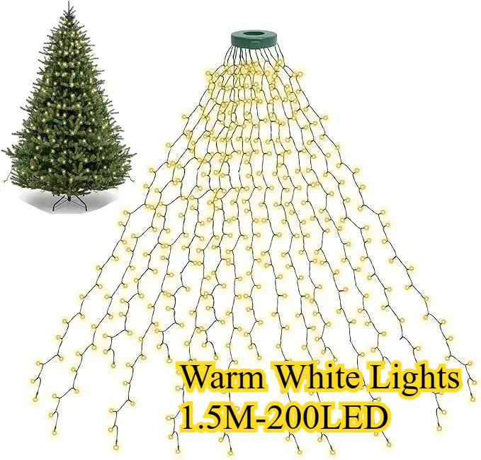 LED Waterfall Christmas String Lights