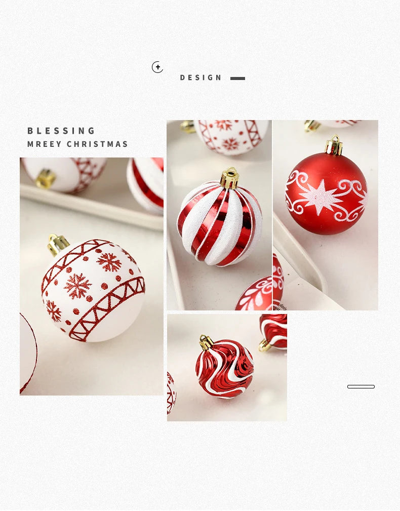 Festive Christmas Ball Ornament Set