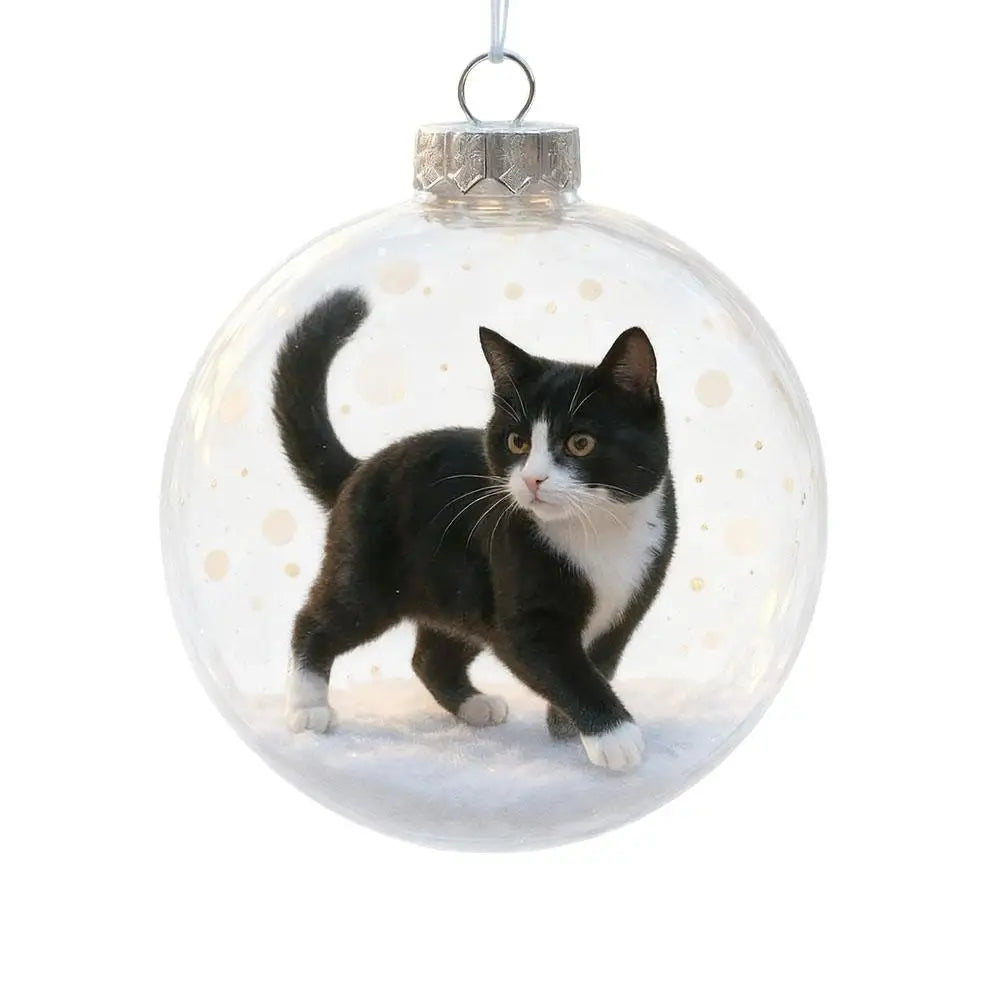 Cute 3D Cat Christmas Ornament