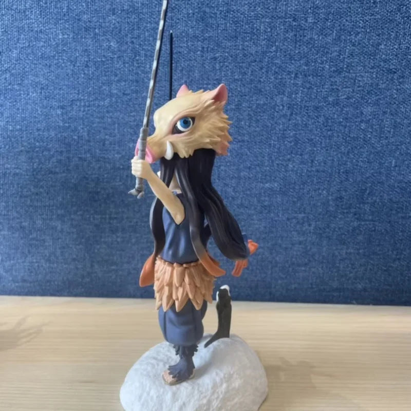 20cm Anime Demon Slayer Figure Kamado Nezuko Midouzi Cos Lnosuke Kimetsu Figurine PVC Decoration Statue Model Toys Gift