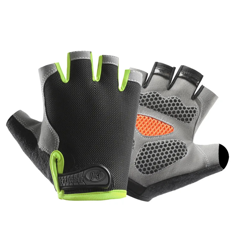 Breathable Fingerless Cycling Gloves