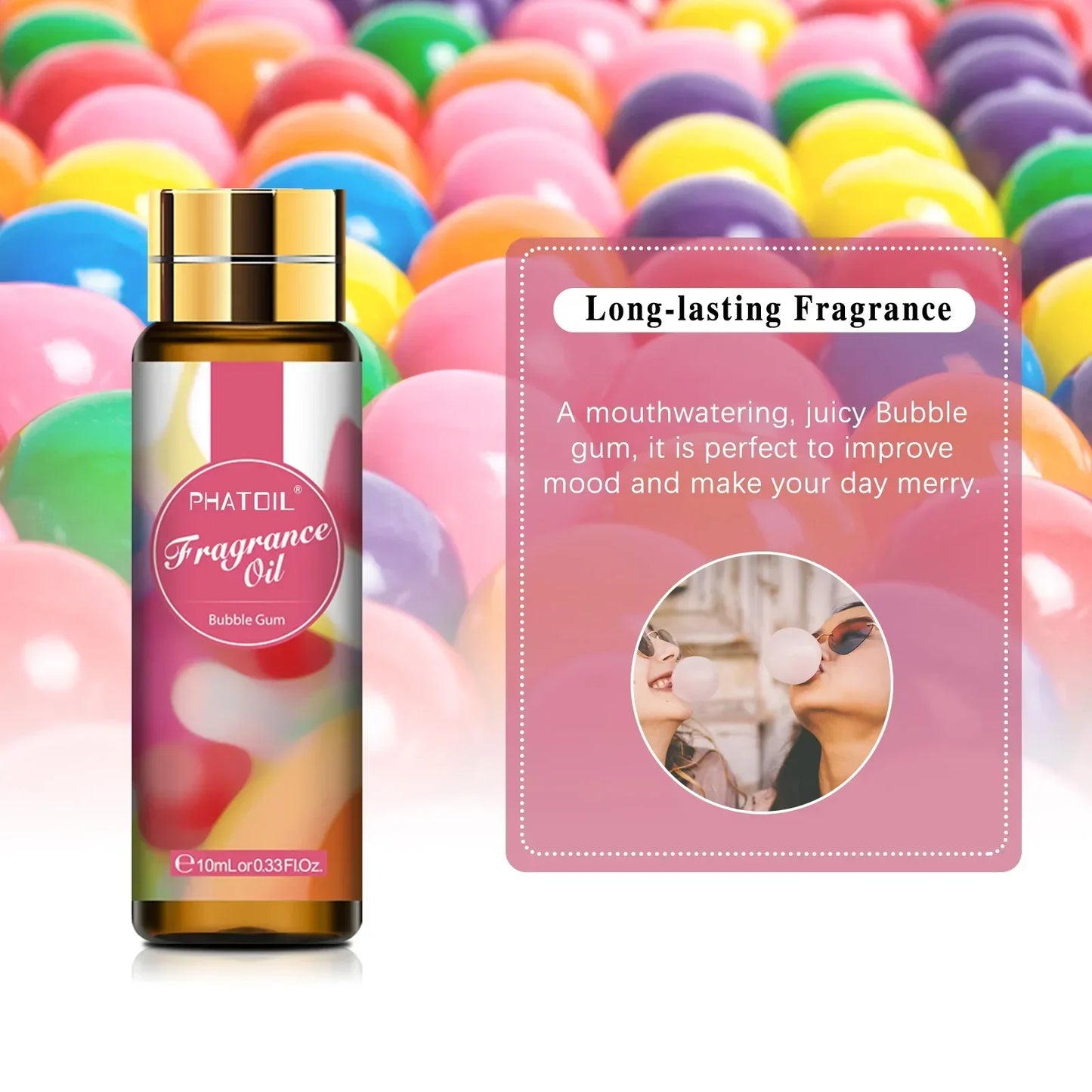 Unisex 10ml Bubble Gum Fragrance Oil