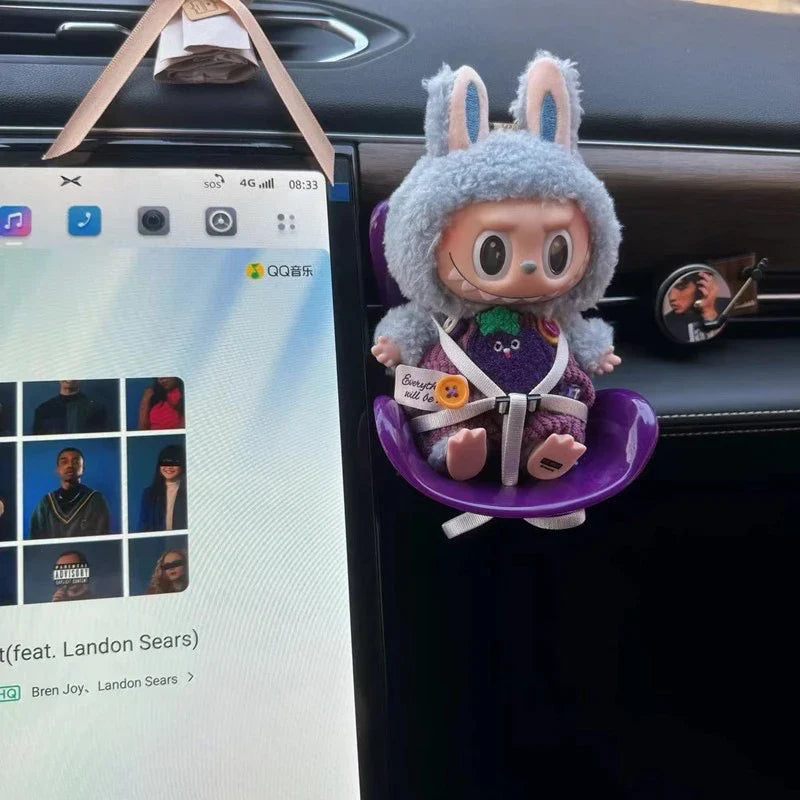 Labubu Doll Car Seat Decor