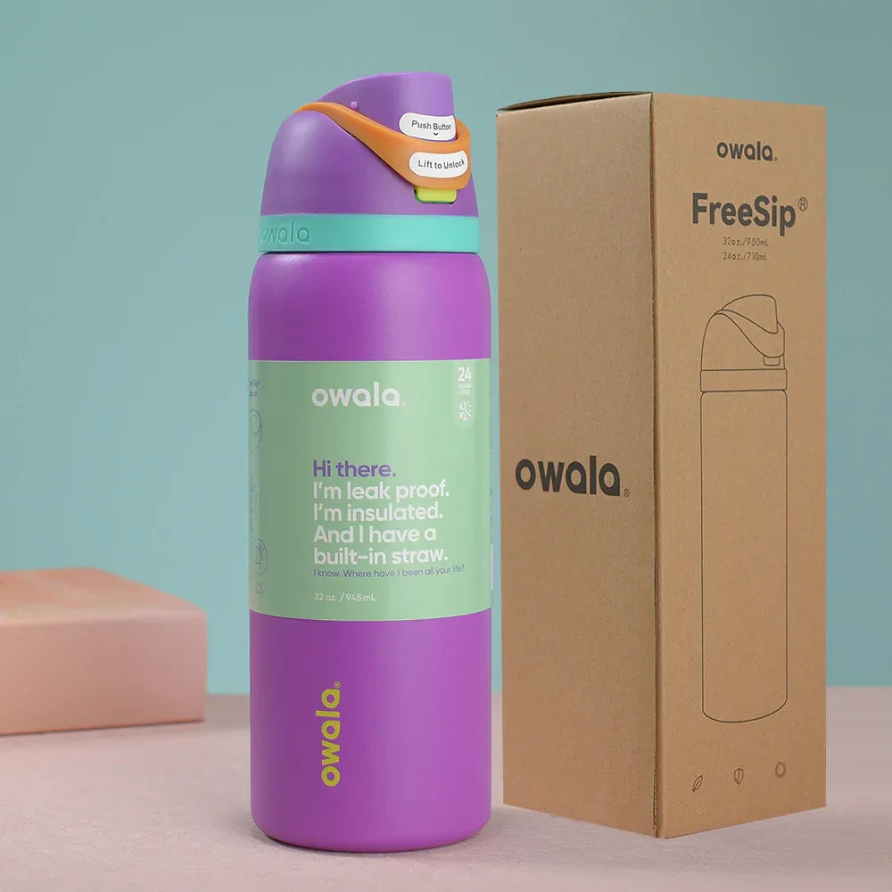 Owala Stainless Steel Water Bottle with Straw