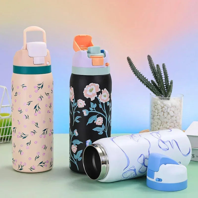 Owala Cartoon Stainless Steel Insulated Bottle