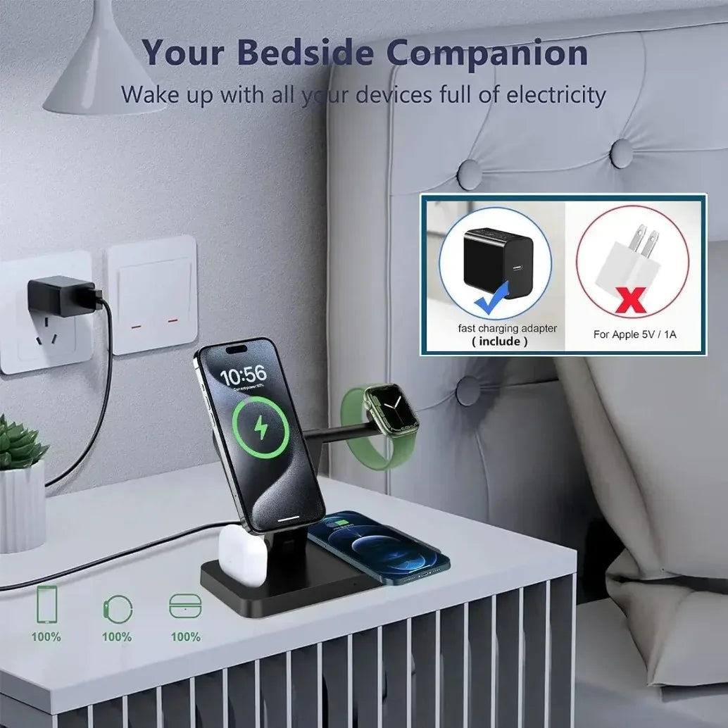 Foldable 100W 4-in-1 Charger