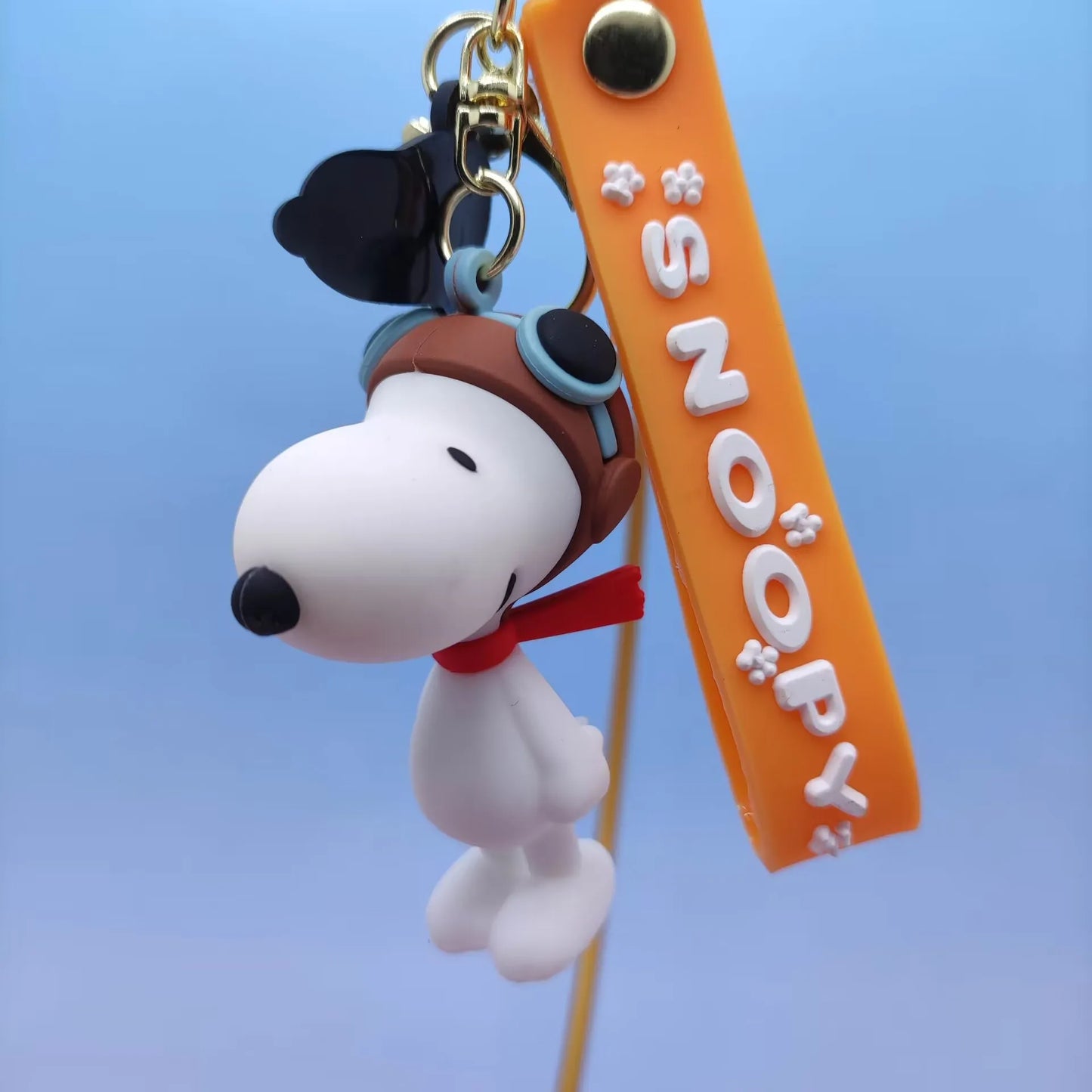 Cute Snoopy Silicone Doll Keychain