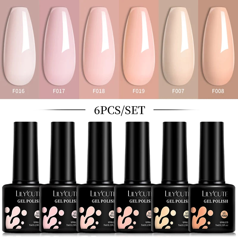 LILYCUTE Gel Nail Polish Set
