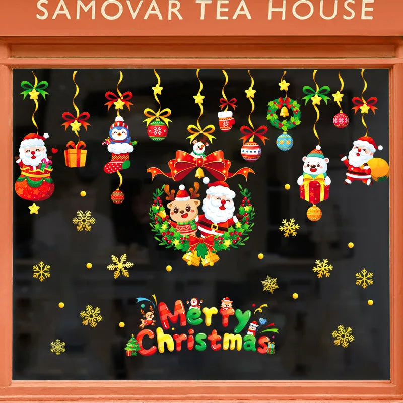 Reusable Christmas Snowflake Window Stickers