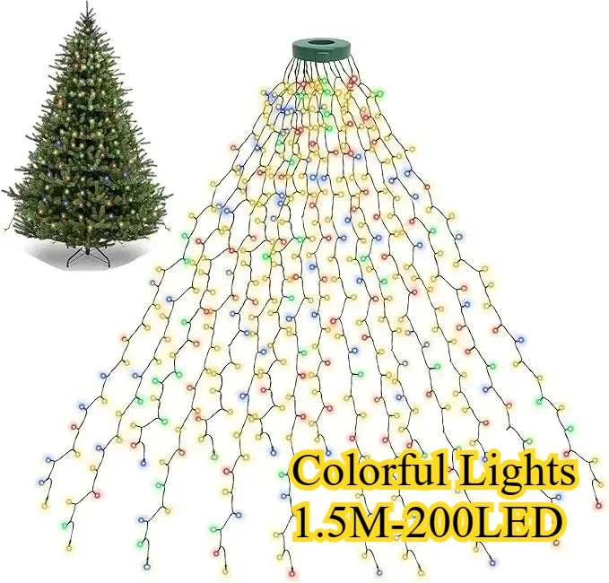 LED Waterfall Christmas String Lights