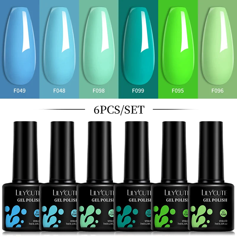 LILYCUTE Gel Nail Polish Set