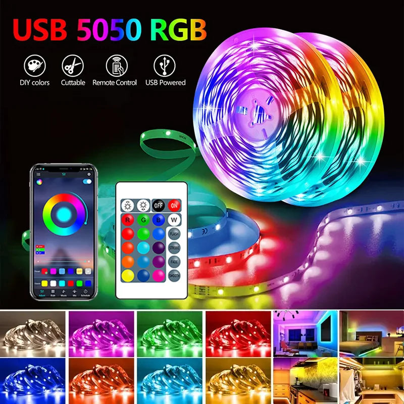 Bluetooth RGB LED Strip Lights