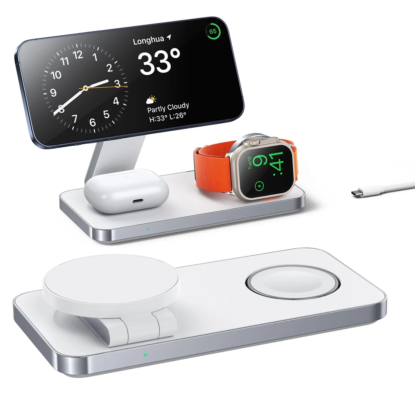 Magnetic 3-in-1 Charger Stand