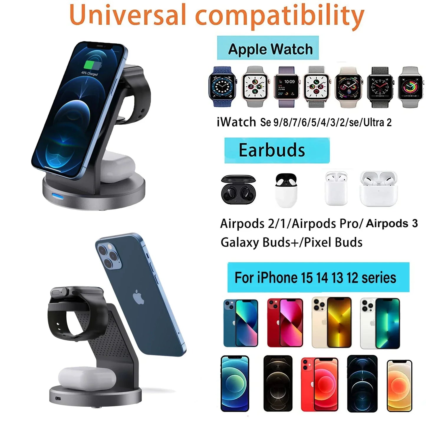 3-in-1 Magnetic Charging Stand