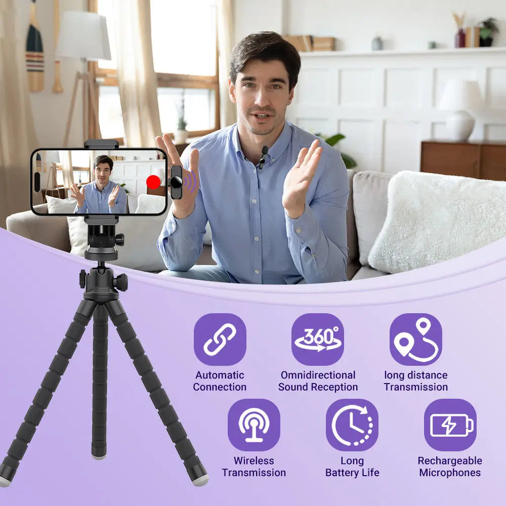 Wireless Lavalier Microphone Mini