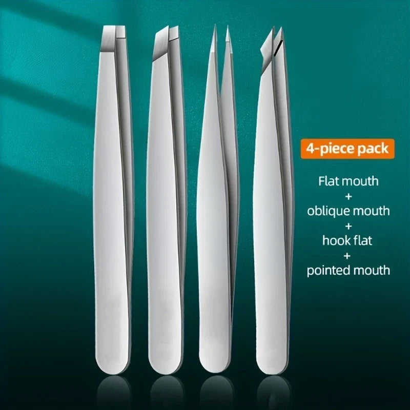 Ouriner 4-Piece Tweezers Set