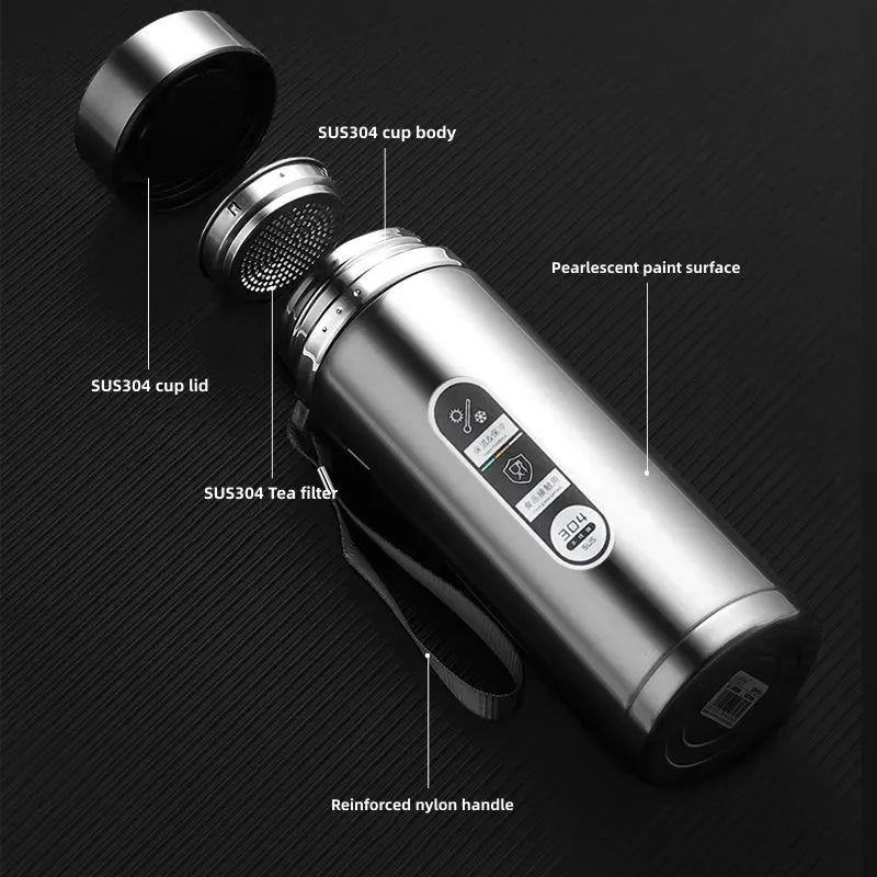 LED Display Stainless Steel Thermos