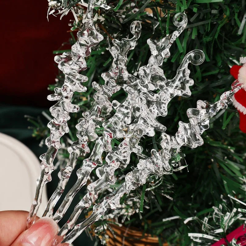 Clear Acrylic Christmas Icicle Ornaments