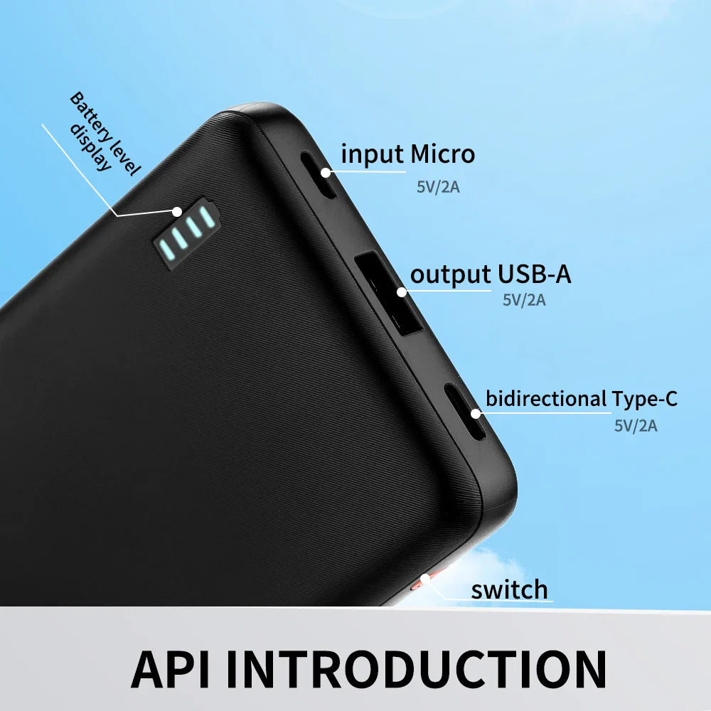 10000mAh Portable Emergency Power Bank