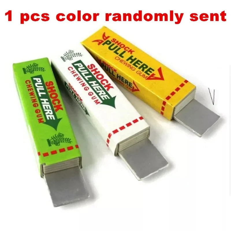 Electric Shock Joke Chewing Gum Pull Head Shocking Toy Gift Gadget Prank Trick Gag Funny