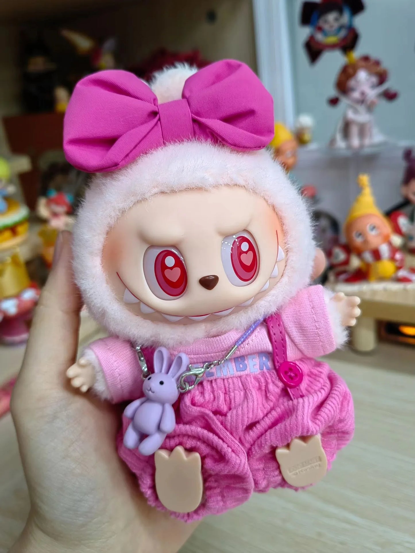 JUMEET Macaron Labubu Plush Outfit
