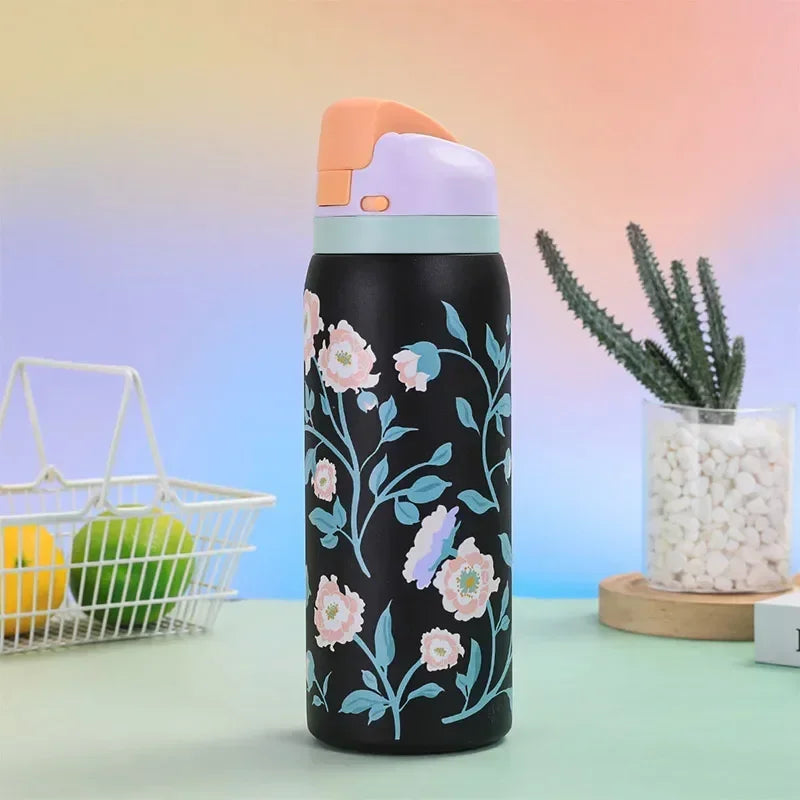 Owala Cartoon Stainless Steel Insulated Bottle