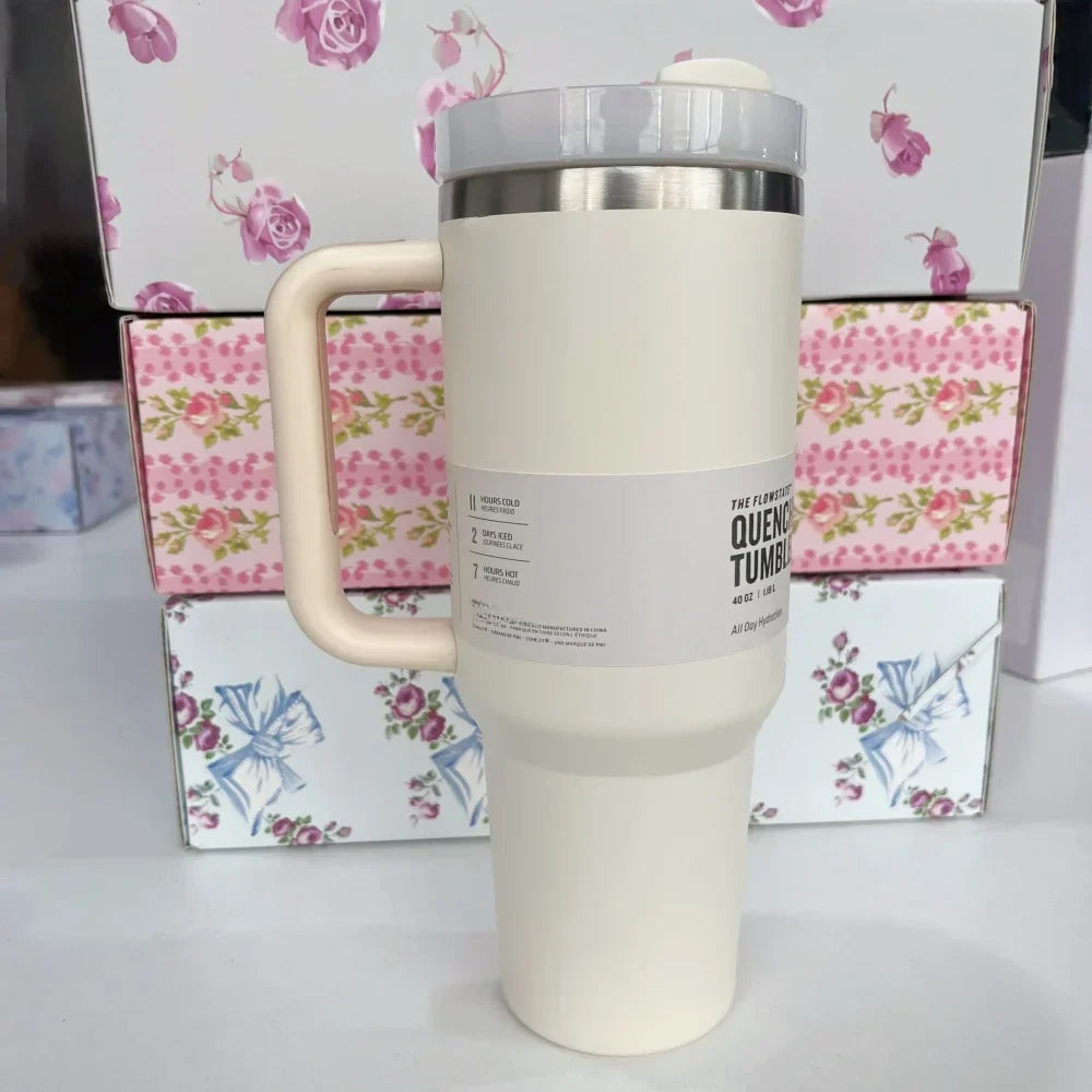 Stanley Style Flat Bottom Tumbler