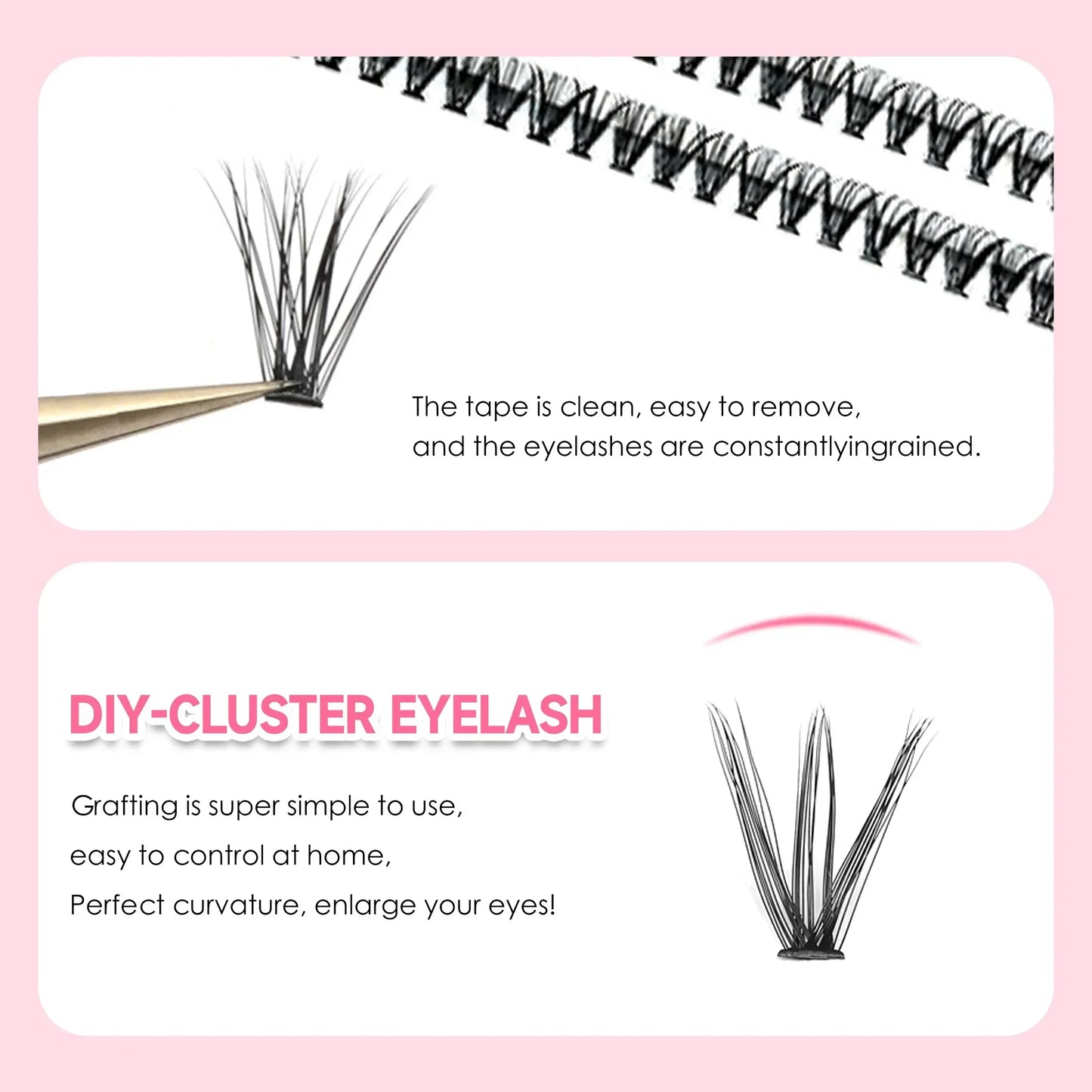 DIY 200PCS Lashes Extension Kit
