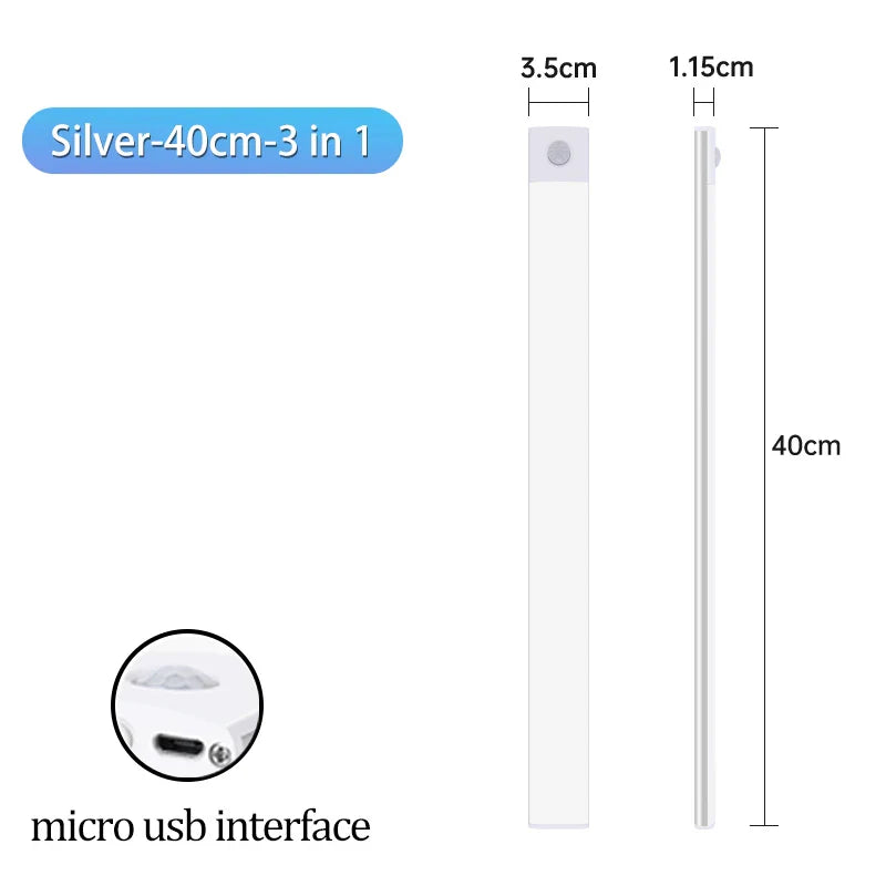 Pzsunly USB Motion Sensor Cabinet Light