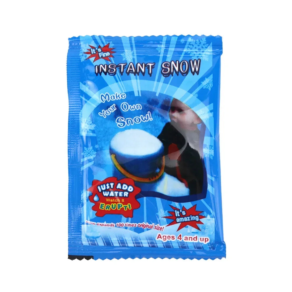 Fluffy Instant Snow Powder DIY Polymer Fake Snow Artificial Snowflakes for Slime Charms Kids Winter Christmas Holiday Decor