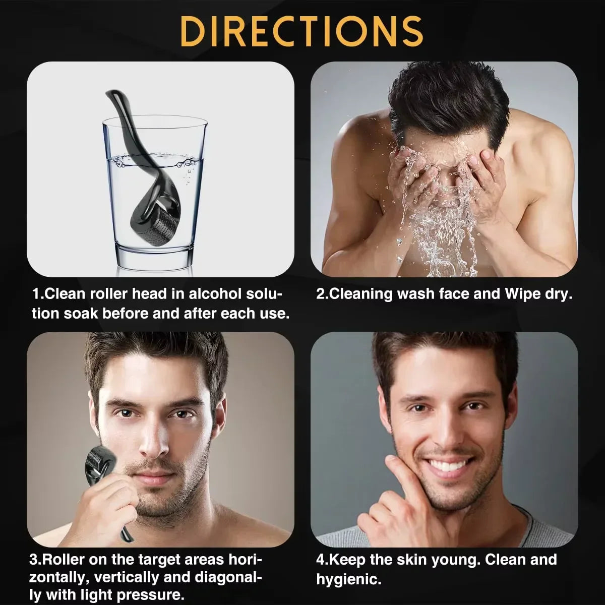 DermaGlow 540-Needle Roller