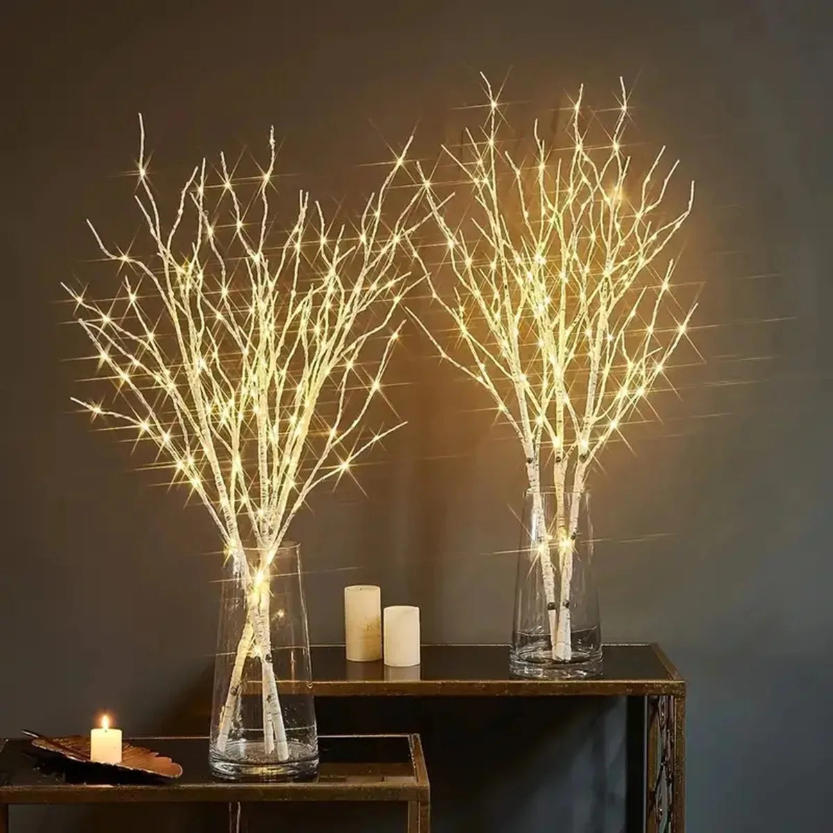 White Birch Branch LED Fairy Lights