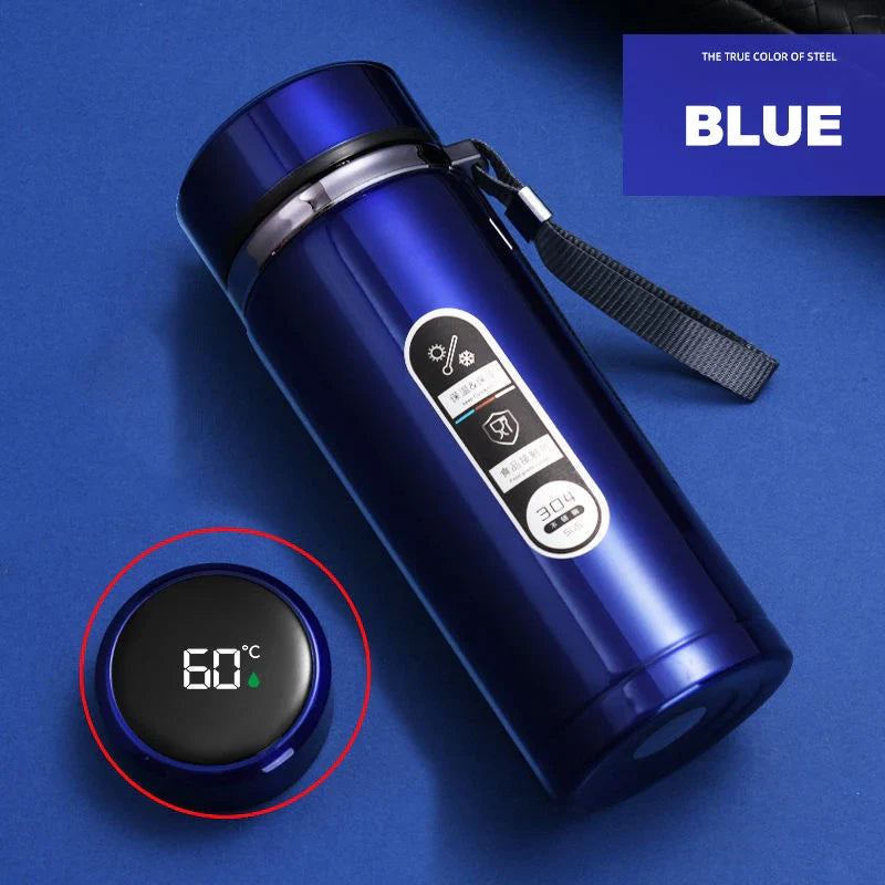 LED Stainless Steel Thermos Bottle